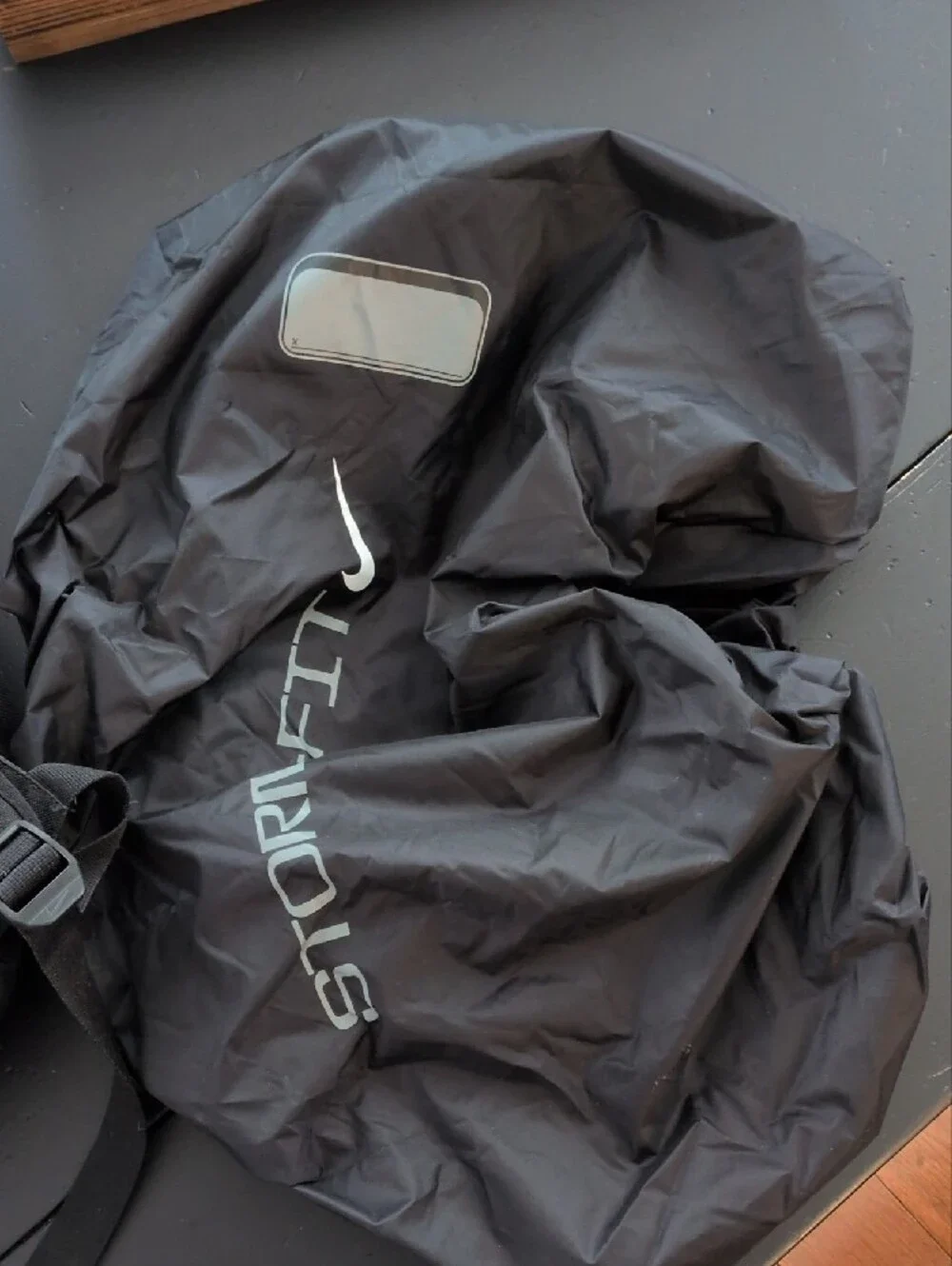 Nike Black Soccer Backpack with rain cover